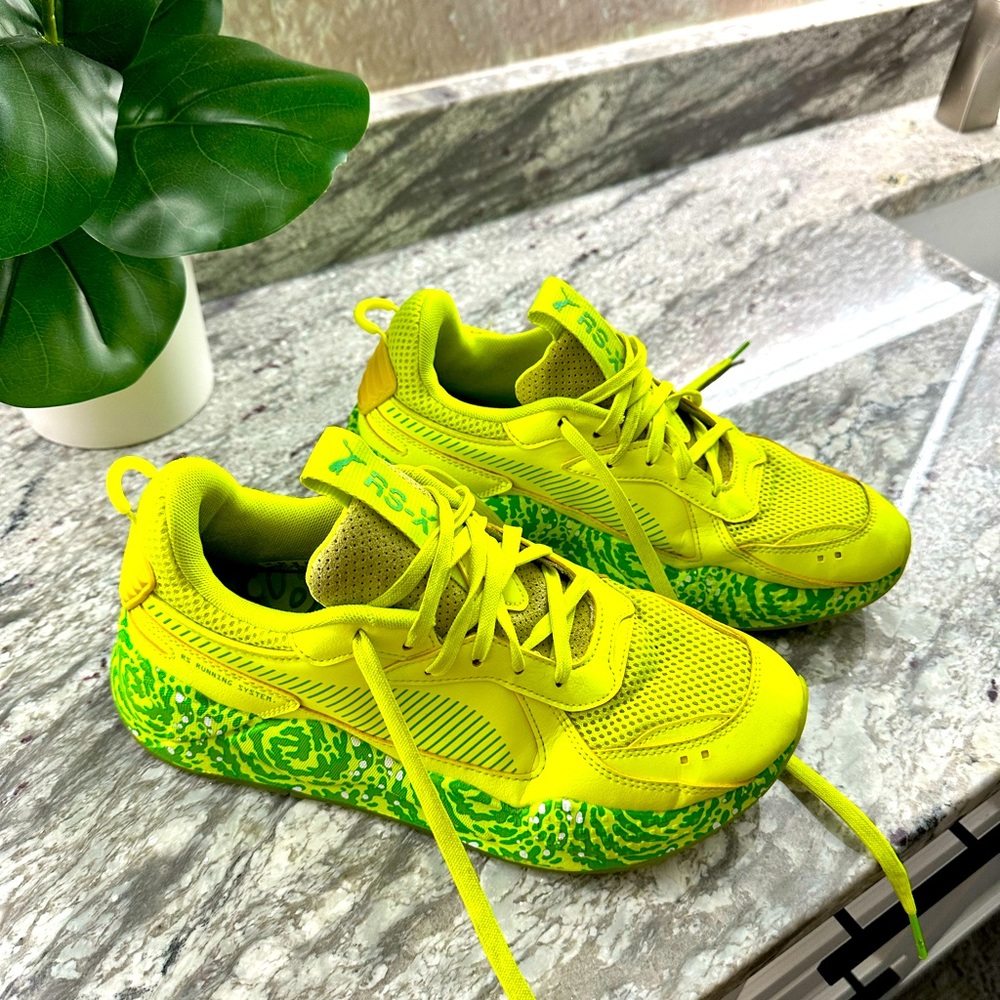 Size 10 - PUMA Rick and Morty x RS-X Yellow